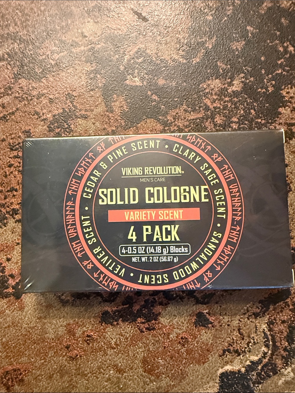 Viking Revolution Solid Cologne Variety 4 Pack, New, Sealed
